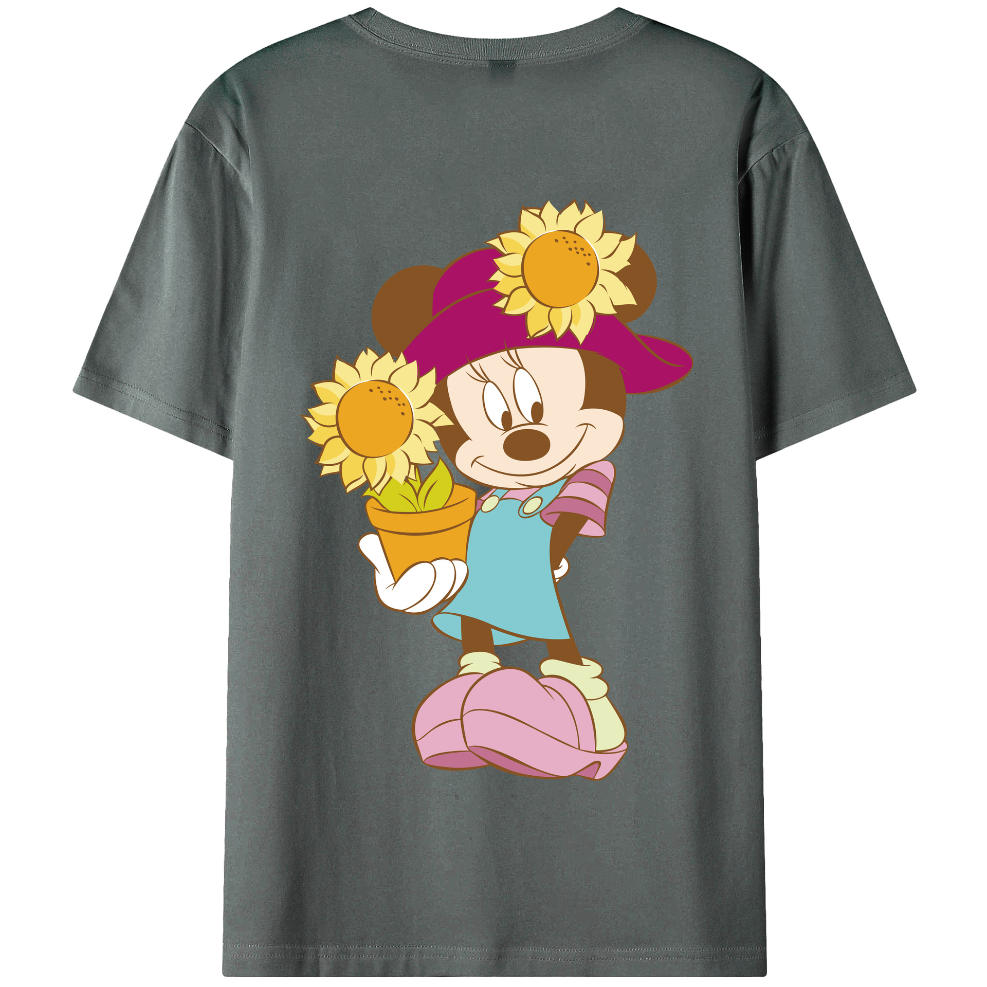（画像用） ミッキーマウス Mickey Mouse 綿100％半袖Tシャツ（背面プリント）